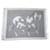 Hermès NEW HERMES PLAID BLANKET WITH HORSE FRINGES 150x200CM CASHMERE BLANKET Grey  ref.1087670