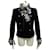 NEW CHANEL lined BREASTED JACKET WITH RIBBON COLLAR P33674V11687 M 40 jacket Black Velvet  ref.1087679