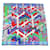 Hermès NEUF CHALE HERMES LES SANGLES EN ZIG ZAG JAMIN 140 CACHEMIRE ET SOIE SHWAL Multicolore  ref.1087687