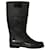 Valentino Garavani Botas de lluvia con estampado de encaje Valentino en goma negra Negro  ref.1087706
