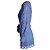 Maje Spitzenstrampler mit Gürtel aus blauem Polyester - Ansicht 2