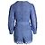 Maje Spitzenstrampler mit Gürtel aus blauem Polyester - Ansicht 3