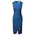 Hugo Boss Boss Dadorina Belted Midi Dress in Blue Polyester  ref.1087728