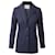 Maje Plaid Blazer Jacket in Navy Blue Polyester  ref.1087754