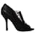 Givenchy Spazz Peep Toe Booties aus schwarzem Leder  ref.1087757