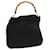GUCCI Bamboo Shoulder Bag Nylon Canvas Black 001 1781 1577 Auth ep1881  ref.1088138