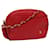 Bolsa de ombro com corrente acolchoada BALLY couro vermelho Auth am5028  ref.1088148