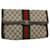 GUCCI GG Canvas Web Sherry Line Clutch Bag Beige Red 41 014 3087 30 Auth ep1883  ref.1088227