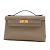 Hermès Kelly Clutch Grigio - vista 3