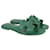 Hermès Green Oran Sandals Leather  ref.1088717