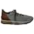 Hermès Sneakers Buster basse Hermes in pelle grigia Grigio  ref.1088737
