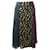 Alice + Olivia Janessa Rainbow Leopard Print Midi Skirt in Multicolor Viscose Multiple colors Cellulose fibre  ref.1088754