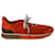 Hermès Hermes Low-Top-Miles-Sneaker aus orangefarbenem Wildleder Schweden  ref.1088765
