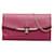 Salvatore Ferragamo Gancini Clip Mini Leather Wallet On Chain AU-22 C278 Pink Pony-style calfskin  ref.1088831