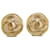Chanel Gold CC Ohrclips Golden Metall Vergoldet  ref.1088949