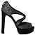 Tacchi Miu Miu con plateau in glitter argento Metallico