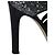 Tacchi Miu Miu con plateau in glitter argento Metallico - vista 10