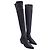 Khaite Charleston Overknee-Stiefel aus schwarzem Kalbsleder - Ansicht 4