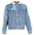 Isabel Marant Jasaya Patchwork Faux Shearling-Lined Jacket in Blue Denim  ref.1089205