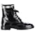 Botas bajas Dior D-Order en charol negro Cuero  ref.1089209