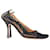 Zapatos de tacón elásticos de malla de Bottega Veneta 90 en malla y cuero negro  ref.1089217