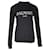 Balmain Logo Sweatshirt in Black Cotton  ref.1089223