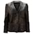 Dries Van Noten Croc-Effect Jacket in Black Acetate Cellulose fibre  ref.1089227