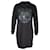 Kenzo Upperr besticktes Sweatshirt-Kleid aus schwarzer Baumwolle  ref.1089232