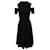 Vestido Maje con hombros descubiertos en viscosa negra Negro Fibra de celulosa  ref.1089234