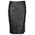 Diane Von Furstenberg Midi Skirt in Black Leather  ref.1089237
