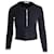 Gestreifter Pullover von Sandro Paris aus schwarzer Viskose Zellulosefaser  ref.1089262