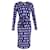 Vestido midi de malha estampado com cinto Diane Von Furstenberg em lã multicolorida  ref.1089266