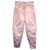 Iro High-Waist Pleated Tapered Pants in Pink Cotton Denim  ref.1089299