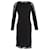 Vestido recto de encaje Joseph de algodón negro  ref.1089307