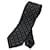 LOUIS VUITTON Monogram Necktie Silk Black LV Auth 55605  ref.1089695