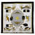 Hermès HERMES CARRE 90 LES VOITURES A TRANSFORMATION Sciarpa Seta Nero Bianco Aut 55626 Giallo  ref.1089705