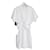 T by Alexander Wang T-Shirt-Kleid mit überkreuzter Vorderseite und Drapierung Weiß Baumwolle  ref.1089853