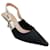 Christian Dior Zapatos de salón destalonados J'Adior de tejido técnico negro Lienzo  ref.1090164