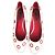 Bailarinas Louis Vuitton p 39 Blanco Roja