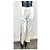 Calça reta Chloé off-white acetato e viscose Multicor - vista 2