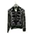 Veste Hermès réversible bord côte Elasthane Nylon Noir Vert Gris  ref.1090222