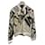 Wendejacke von Hermès Braun Weiß Khaki Olivgrün Baumwolle Elasthan Nylon  ref.1090224