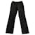 Hermès Un pantalon, leggings Coton Noir  ref.1090229