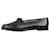 Manolo Blahnik Black cutout detail laced loafers - size EU 40 Leather  ref.1090373