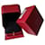 Cartier Love Trinity JUC-Ring-Innen- und Außenbox-Papiertüte Rot  ref.1090462