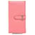 Béarn Hermès Bearn Pink Leather  ref.1090535