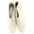 Flache Stiefeletten von Salvatore Ferragamo in limitierter Auflage aus cremefarbenem Wildleder Weiß Roh Schweden  ref.1090701