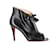 Christian Louboutin Open-Toe Ankle Boots in Black Leather  ref.1090716