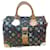 Louis Vuitton Speedy 30 sac à main monogramme noir multicolore Cuir  ref.1090943