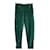 CHANEL Fall 2012 Green Textured Velvet Pedal Pushers Trousers Dark green  ref.1091273
